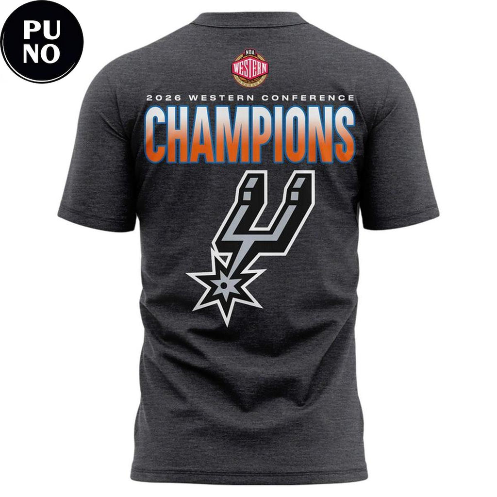 San Antonio Spurs 2026 NBA Western Conference Champions Hoodie T-Shirt