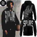 San Antonio Spurs 2026 Por Vida Black Hoodie T-Shirt