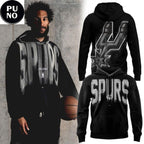 San Antonio Spurs 2026 Por Vida Black Hoodie T-Shirt