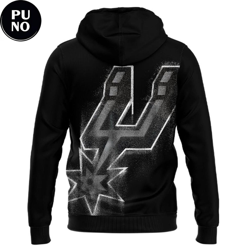San Antonio Spurs 2026 Por Vida Black Hoodie T-Shirt