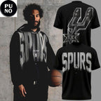 San Antonio Spurs 2026 Por Vida Black Hoodie T-Shirt