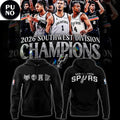 San Antonio Spurs 2026 Southwest Division Champions Big 4 Icons Hoodie T-Shirt