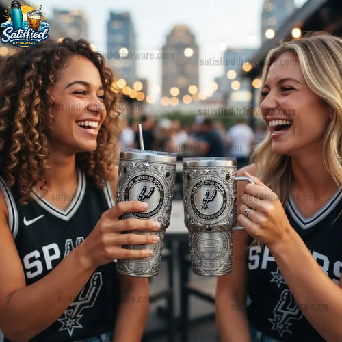 San Antonio Spurs 40oz Stainless Steel Coffee Tumbler 2026