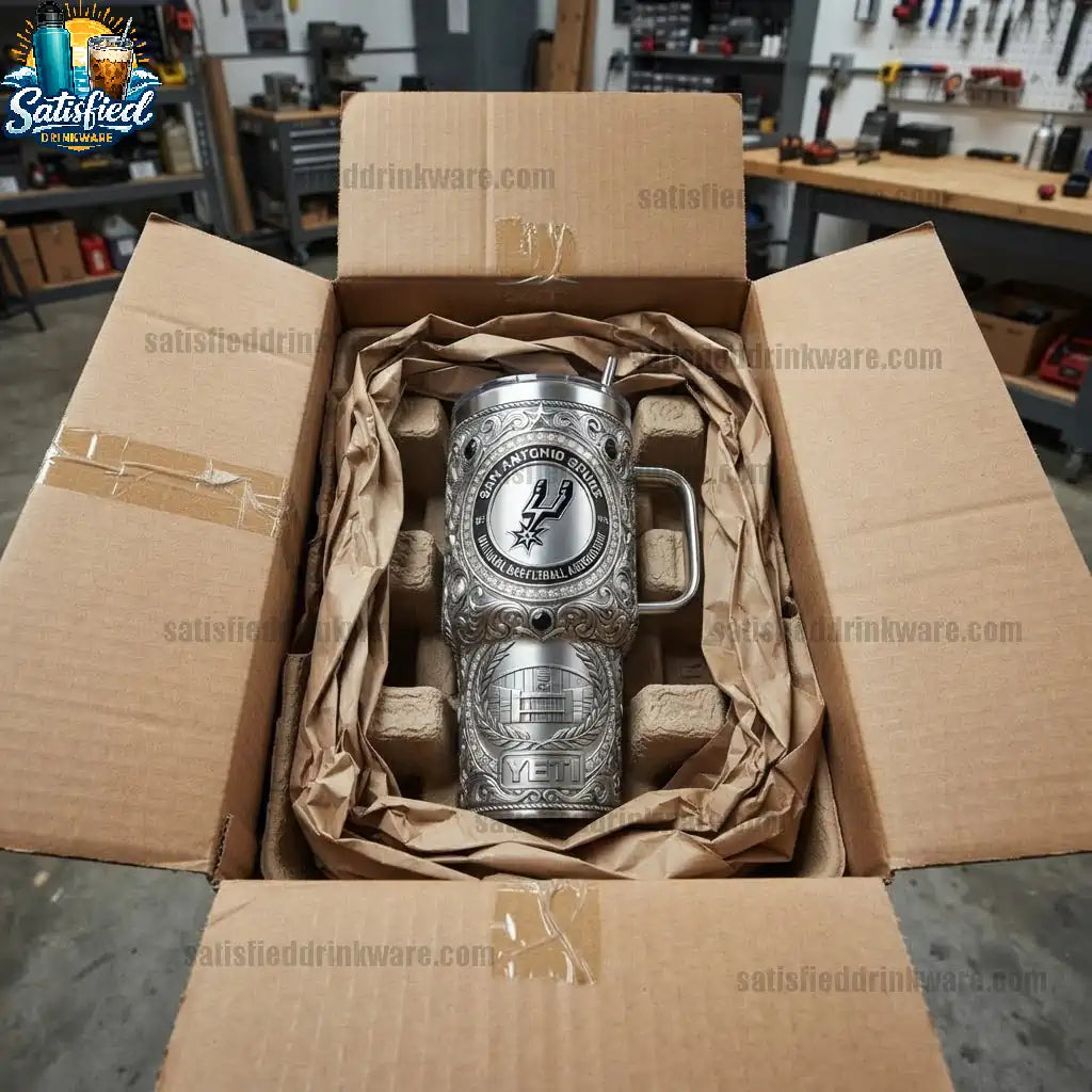 San Antonio Spurs 40oz Stainless Steel Coffee Tumbler 2026