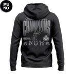 San Antonio Spurs Fanatics Charcoal 2026 Western Conference Finals Champions Hoodie T-Shirt