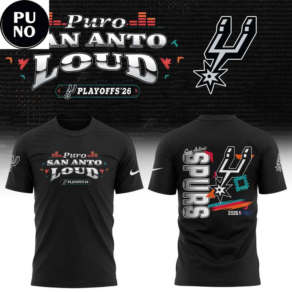 San Antonio Spurs Playoffs 2026 Puro San Anto Loud Hoodie T-Shirt