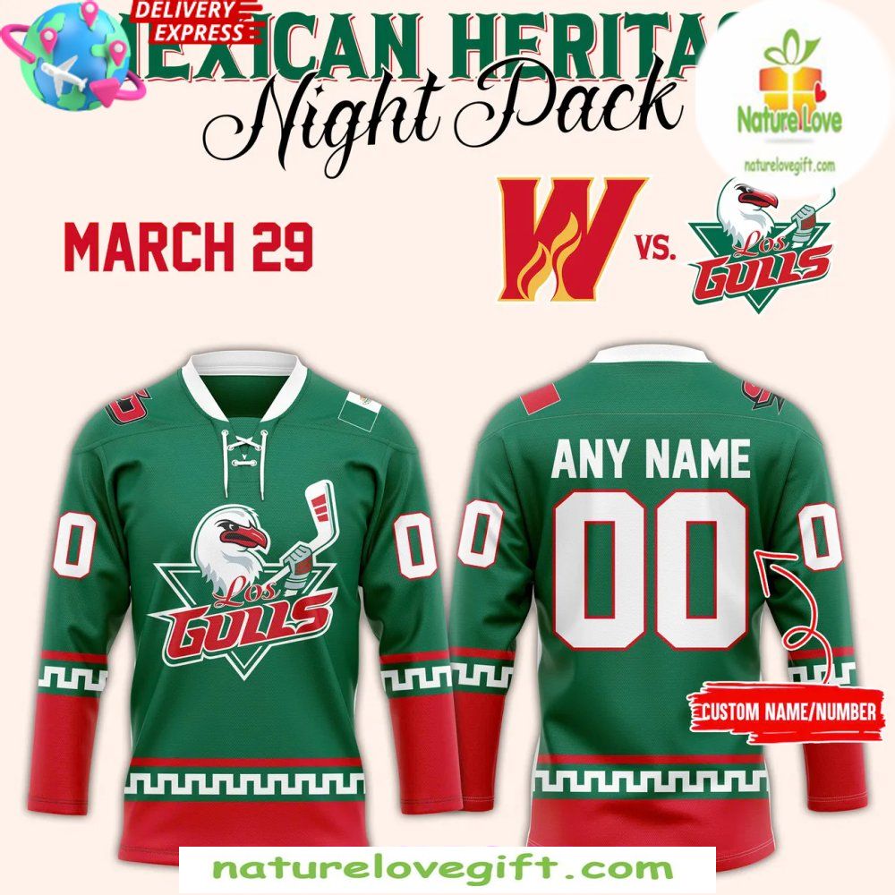 San Diego Gulls 2026 Mexican Heritage Night Hockey Jersey
