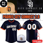 San Diego Padres 2026 City Connect 2.0 Personalized Baseball Jersey