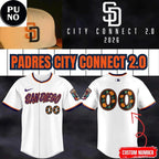 San Diego Padres 2026 City Connect 2.0 Personalized Baseball Jersey