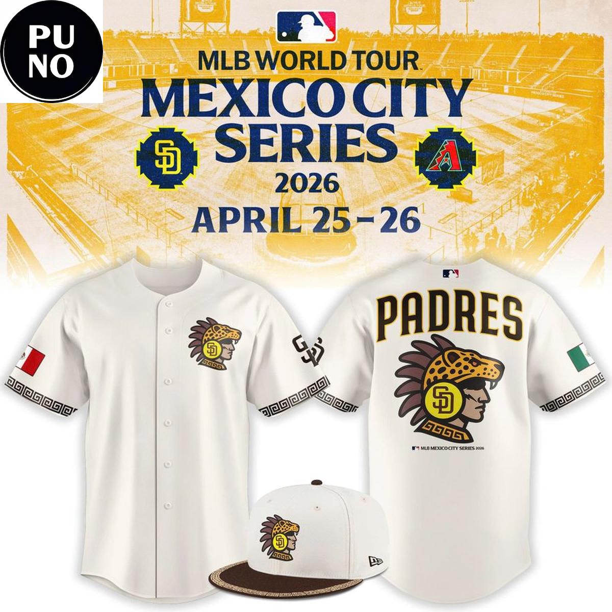 San Diego Padres 2026 MLB Mexico City Series Baseball Jersey