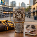 San Diego Padres 40oz Tumbler With Handle Yeti Tumbler 2026