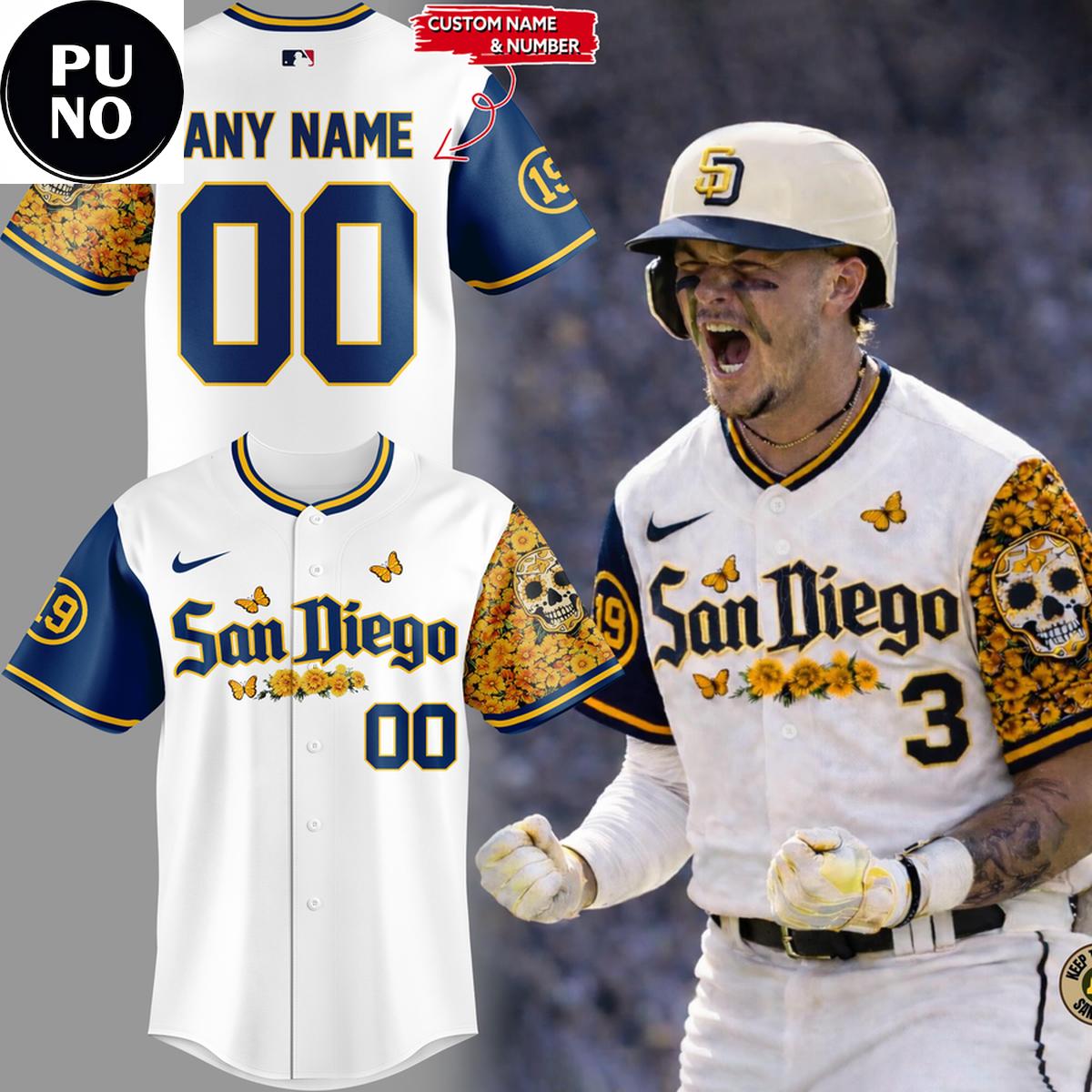 San Diego Padres honor Dia De Los Muertos 2026 Personalized Baseball Jersey