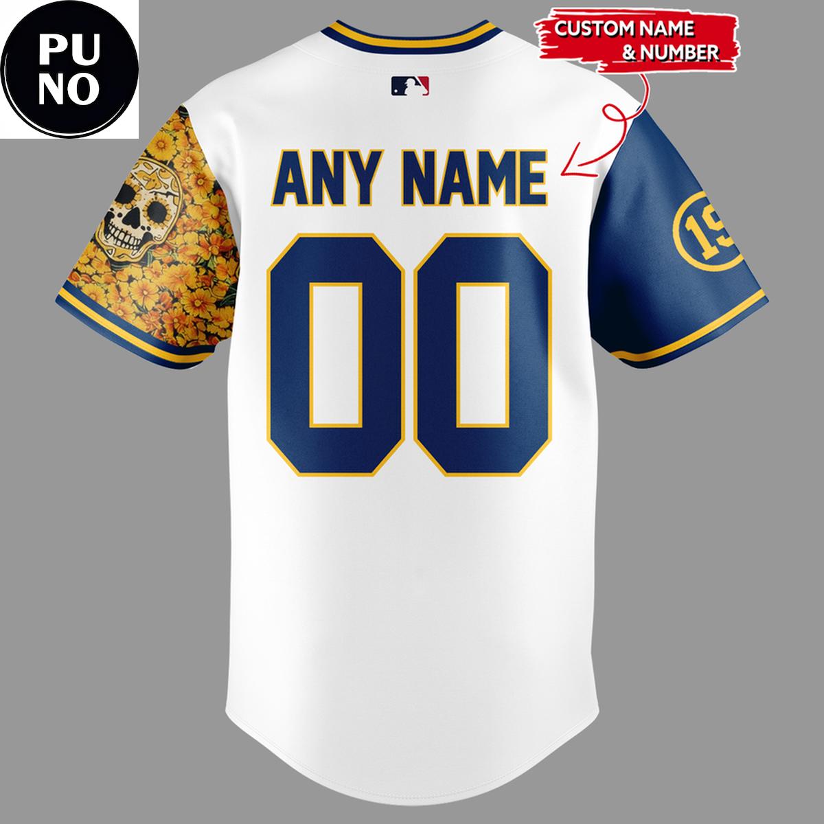 San Diego Padres honor Dia De Los Muertos 2026 Personalized Baseball Jersey