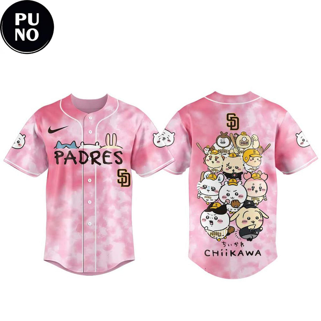 San Diego Padres x Chiikawa Night 2026 Pink Baseball Jersey