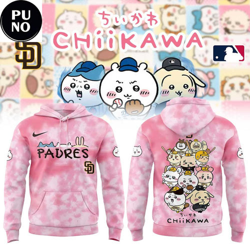 San Diego Padres x Chiikawa Night 2026 Pink Hoodie