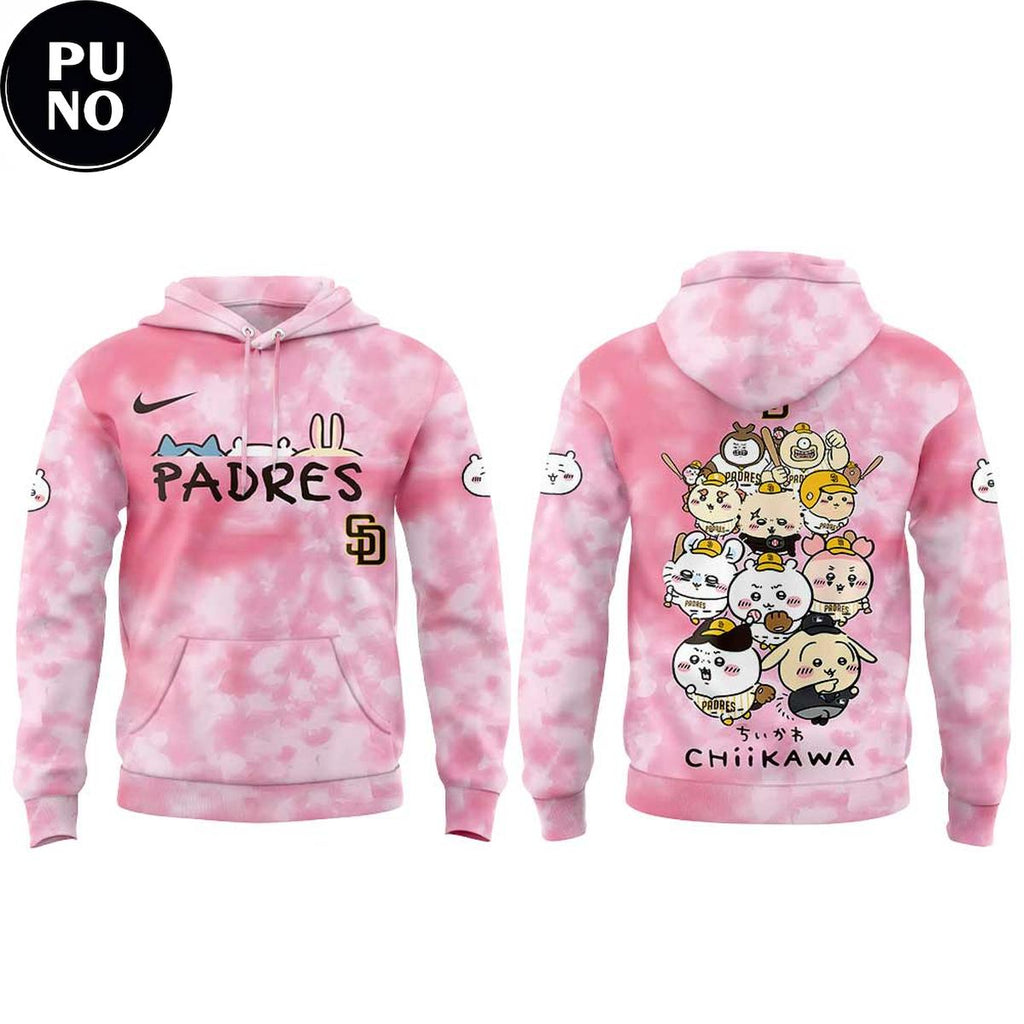 San Diego Padres x Chiikawa Night 2026 Pink Hoodie