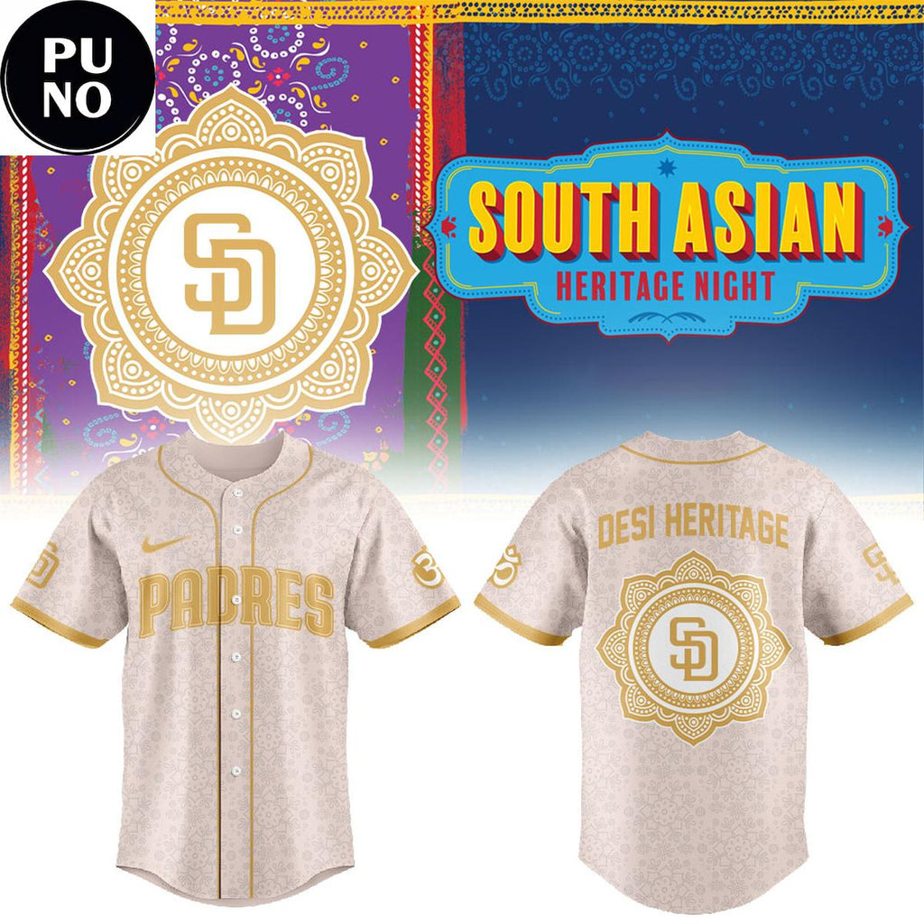 San Diego Padres x Desi Heritage Night 2026 Baseball Jersey