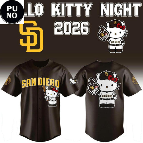 San Diego Padres x Hello Kitty Night 2026 Baseball Jersey