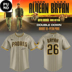 San Diego Padres x Jason Aldean & Luke Bryan 2026 Double Down Tour Personalized Baseball Jersey