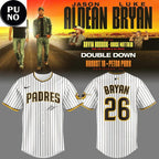 San Diego Padres x Jason Aldean & Luke Bryan 2026 Double Down Tour Personalized Baseball Jersey