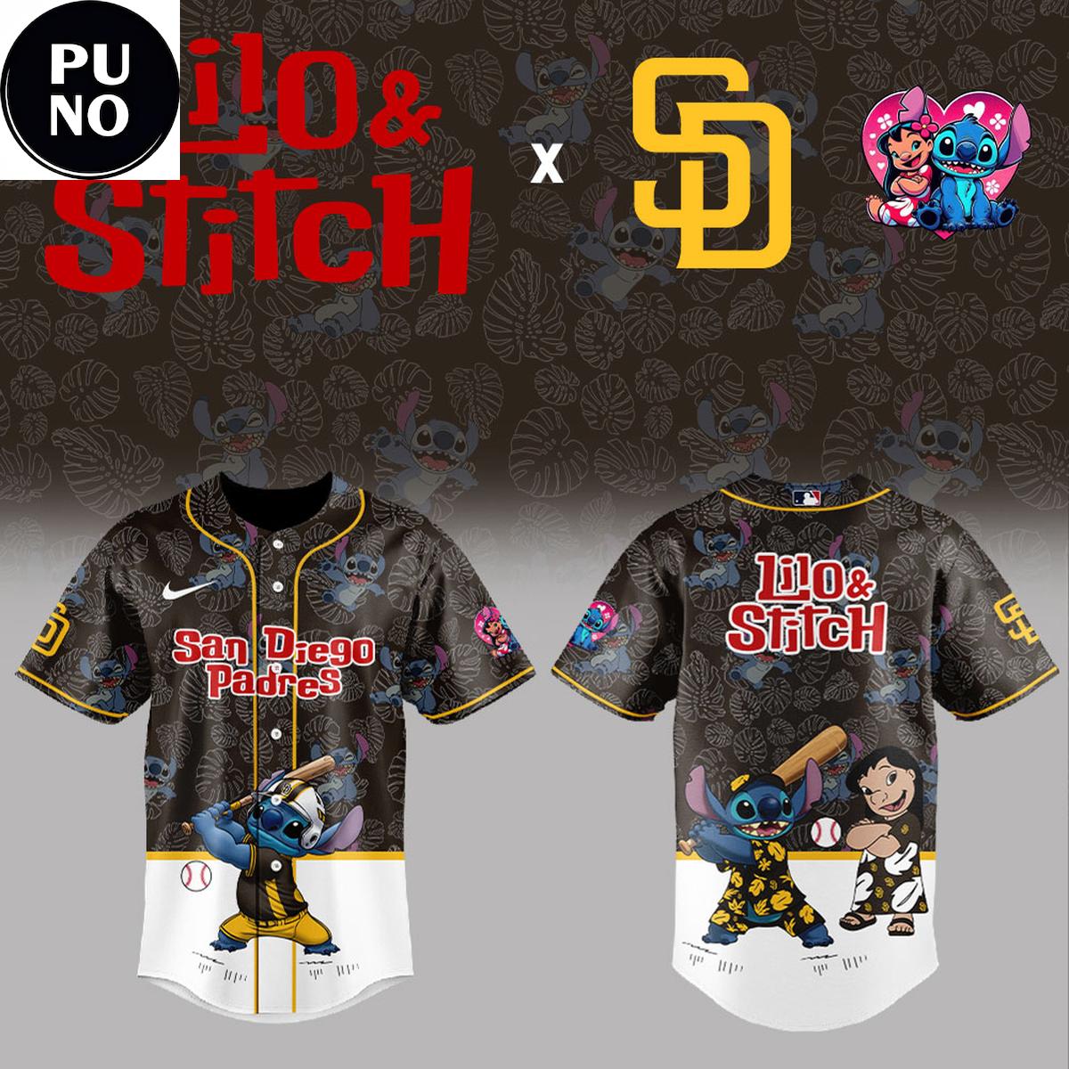 San Diego Padres x Lilo Stitch Night 2026 Baseball Jersey