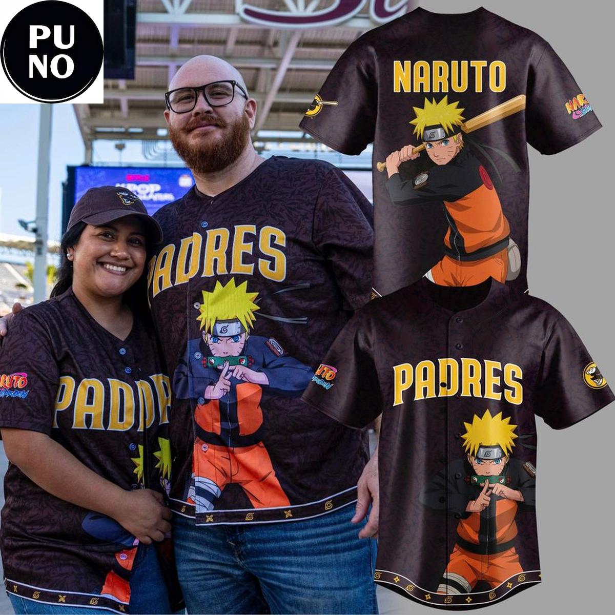 San Diego Padres x Naruto Night 2026 Baseball Jersey