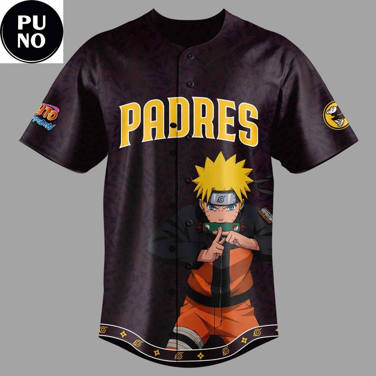 San Diego Padres x Naruto Night 2026 Baseball Jersey