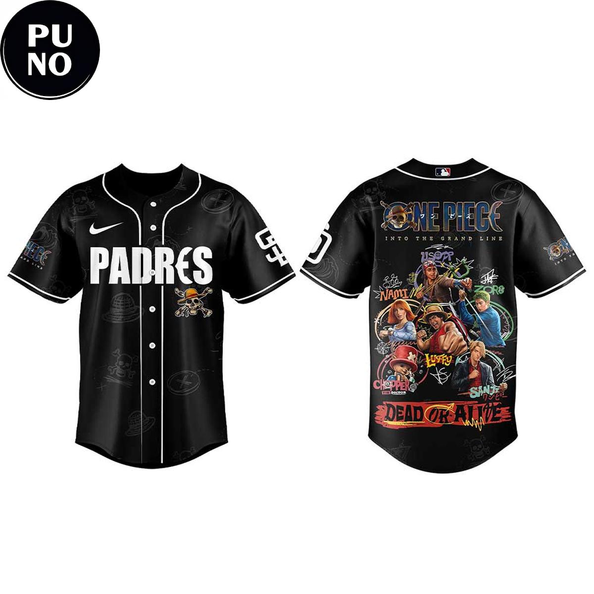 San Diego Padres x One Piece Live-action 2026 Baseball Jersey