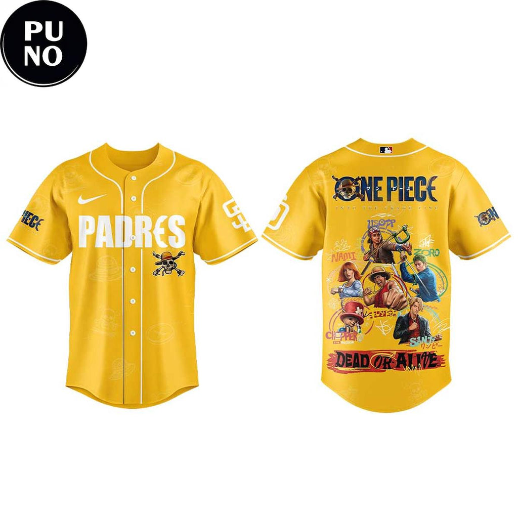 San Diego Padres x One Piece Live-action 2026 Baseball Jersey