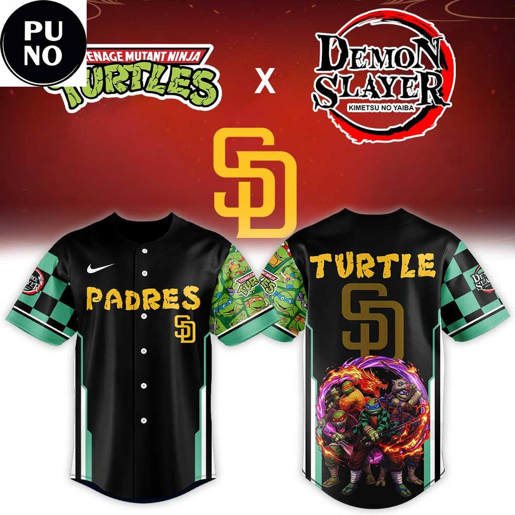 San Diego Padres x Teenage Mutant Ninja Turtles & Demon Slayer 2026 Baseball Jersey