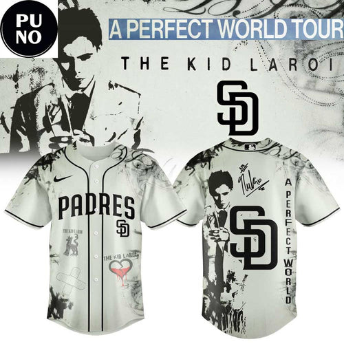San Diego Padres x The Kid Laroi A Perfect World Tour 2026 Baseball Jersey