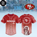 San Francisco 49ers 2026 No Kings Freedom Runs The Field Baseball Jersey