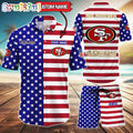 San Francisco 49ers American Flag Hawaii Shirt