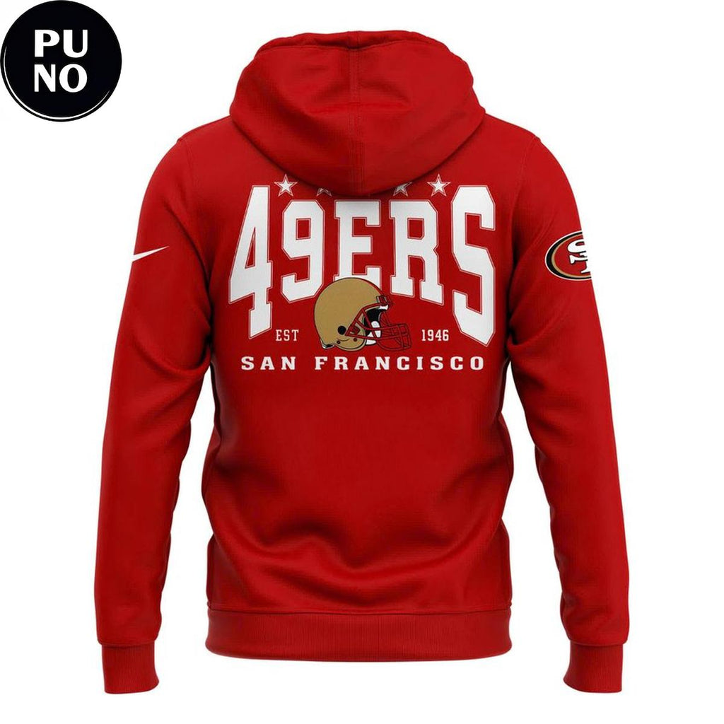 San Francisco 49ers Celebrate 80 Years Faithful 2026 Red Hoodie T-Shirt
