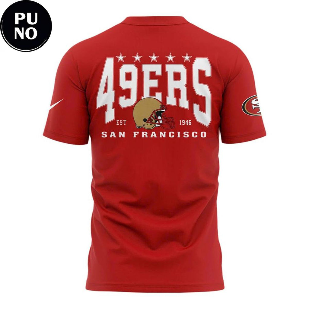 San Francisco 49ers Celebrate 80 Years Faithful 2026 Red Hoodie T-Shirt
