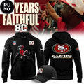 San Francisco 49ers Celebrate 80th Anniversary 2026 Black Hoodie T-Shirt