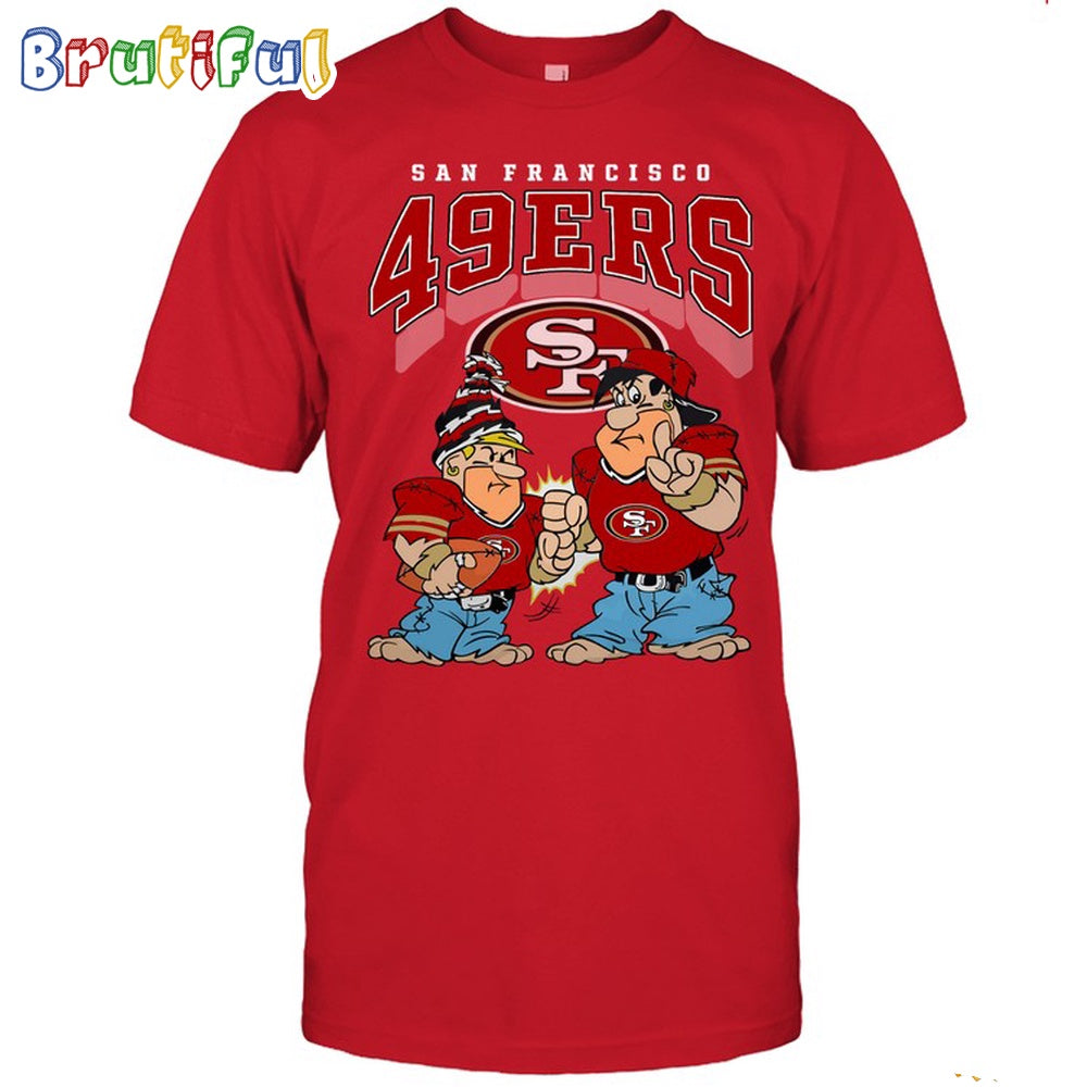 San Francisco 49ers Flintstones Football T Shirt