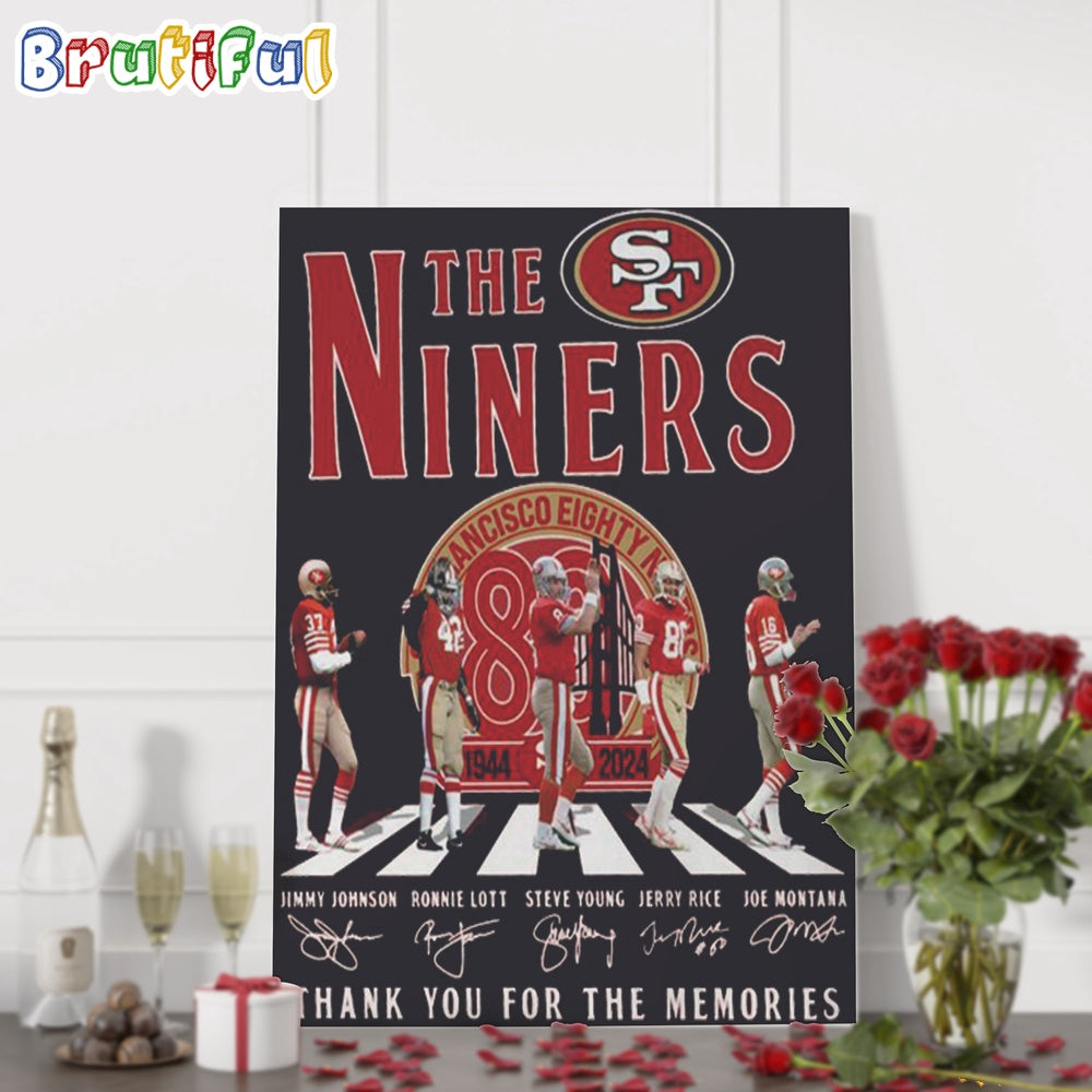 San Francisco 49ers Football Team Player Go On The Road Wall Art Poster Canvas