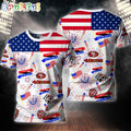 San Francisco 49ers Happy Independence Day 4th Of July 3D T Shirt