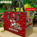 San Francisco 49ers Mickey Leather Bag Custom Name Women Bag