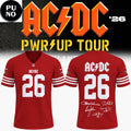 San Francisco 49ers x AC/DC Power Up Tour 2026 Football Jersey