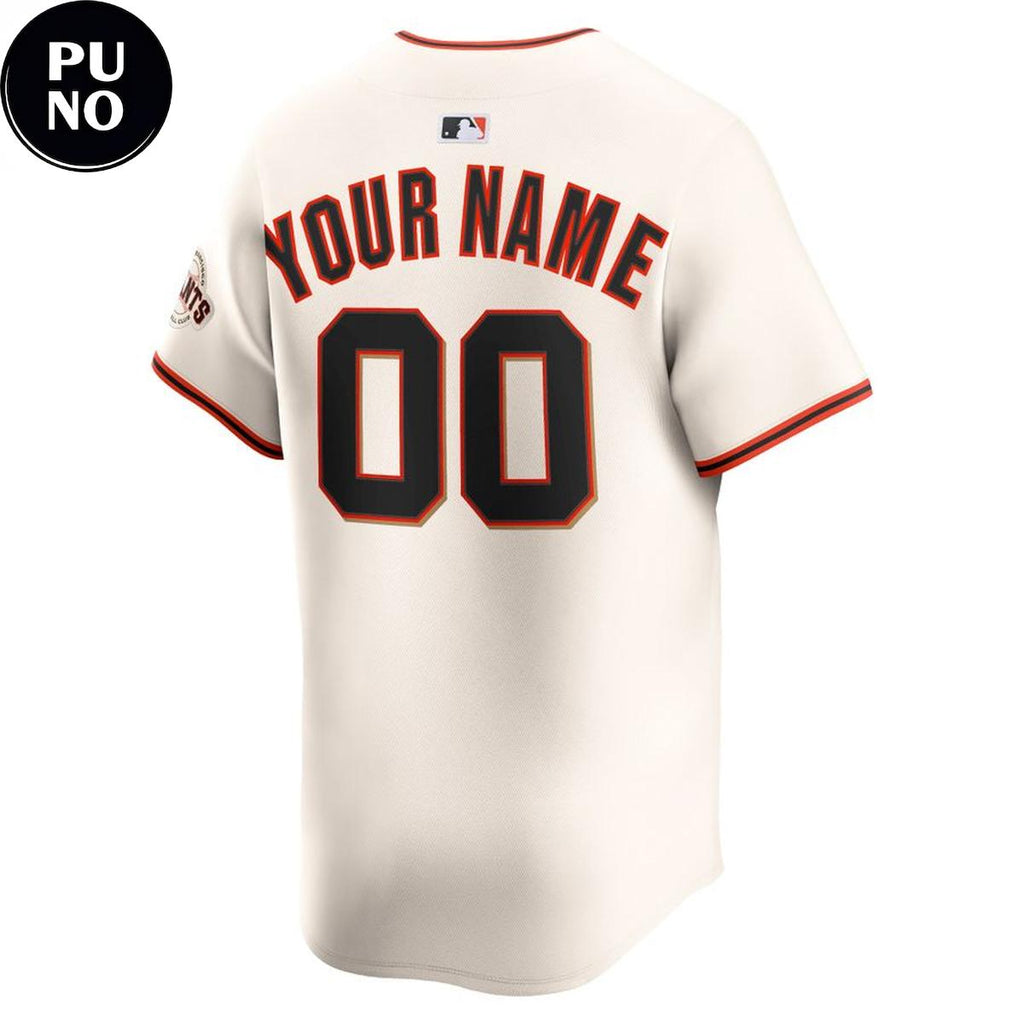 San Francisco Giants 2026 Home Stadium Cream Personalized Baseball Jersey