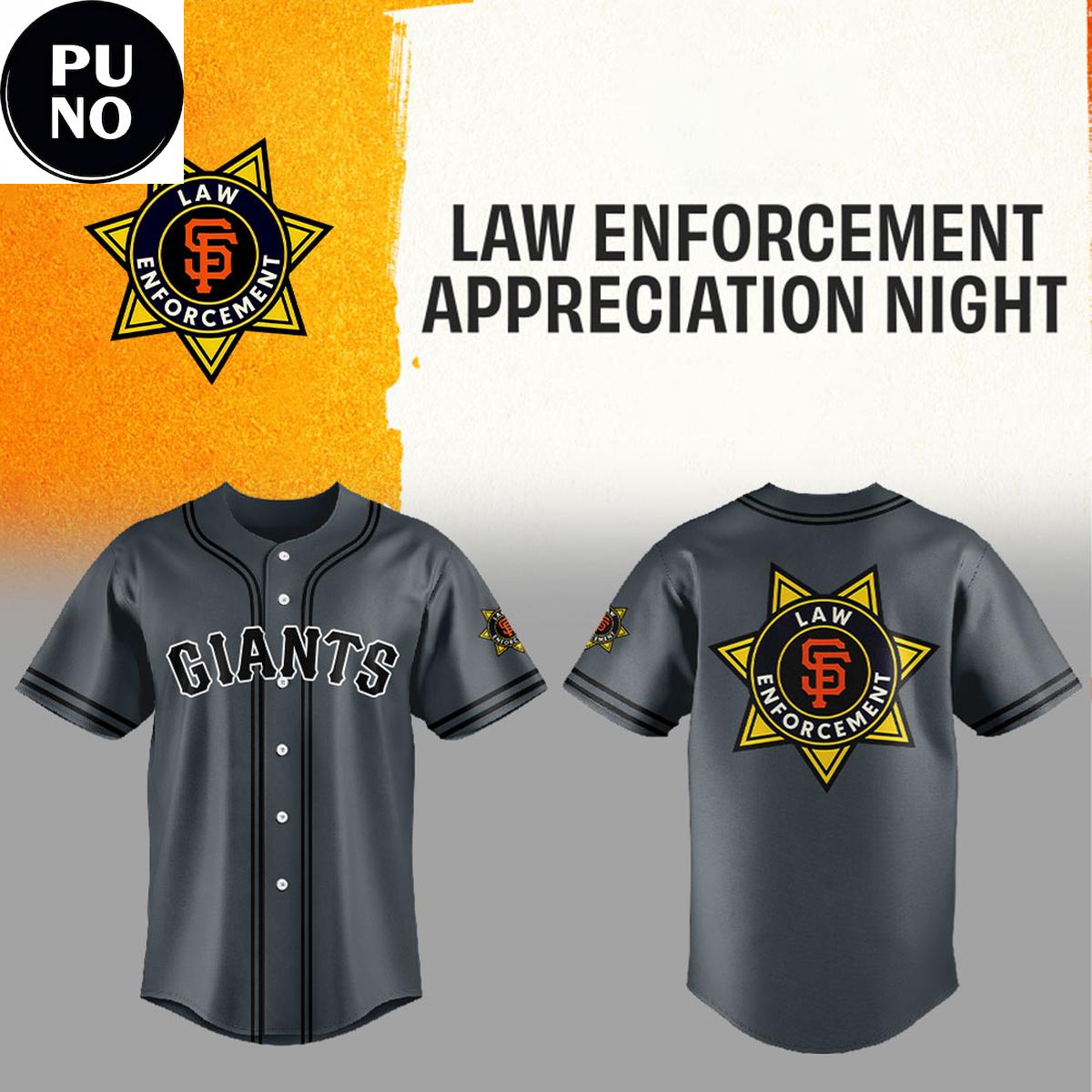 San Francisco Giants 2026 Law Enforcement Appreciation Night Baseball Jersey