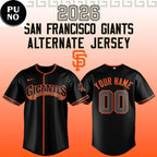 San Francisco Giants Alternate Jersey 2026 Personalized Baseball Jersey
