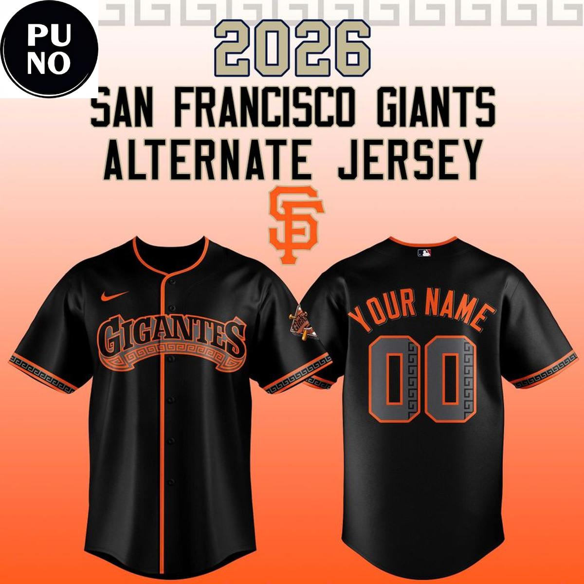 San Francisco Giants Alternate Jersey 2026 Personalized Baseball Jersey