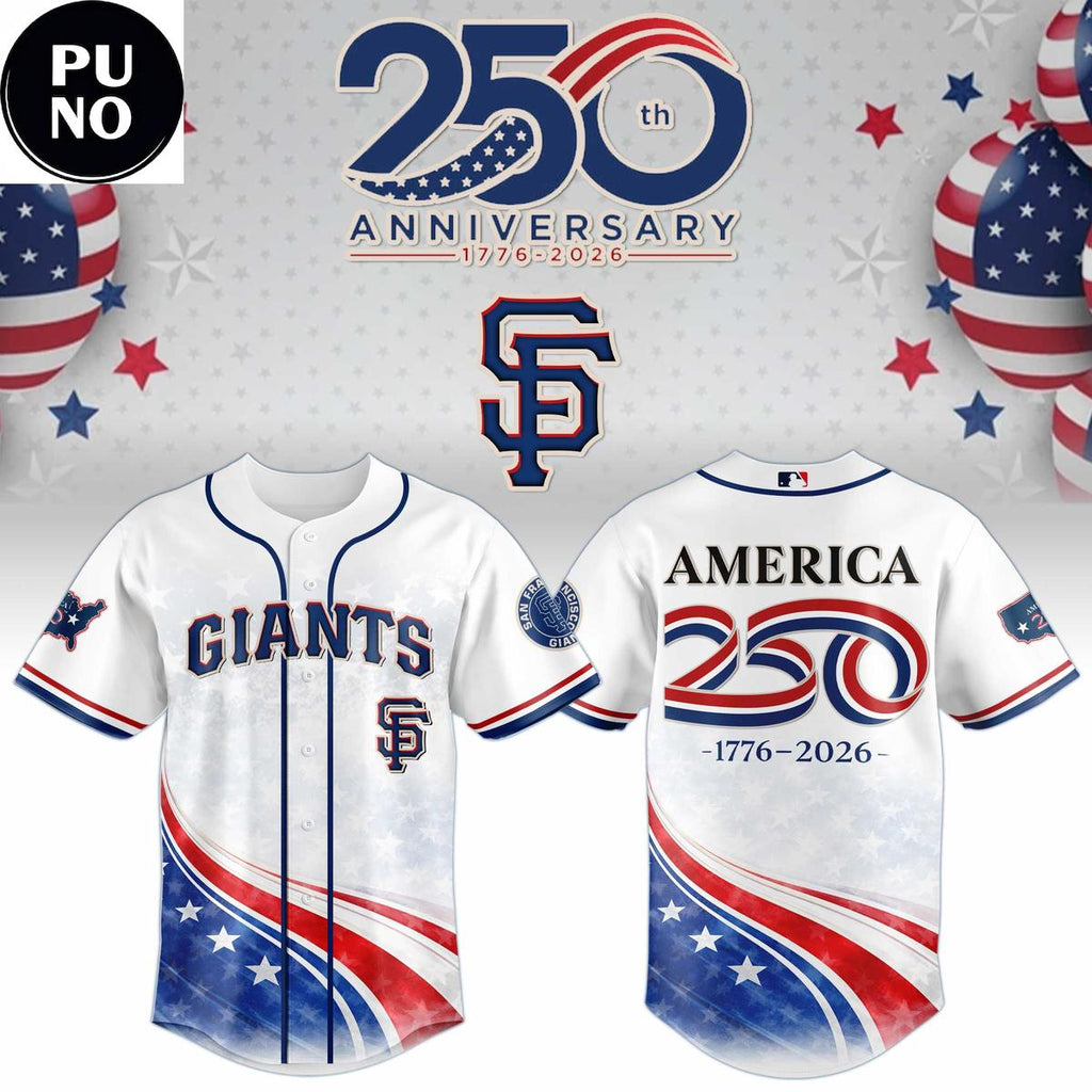 San Francisco Giants America 250 Anniversary 1776-2026 Baseball Jersey