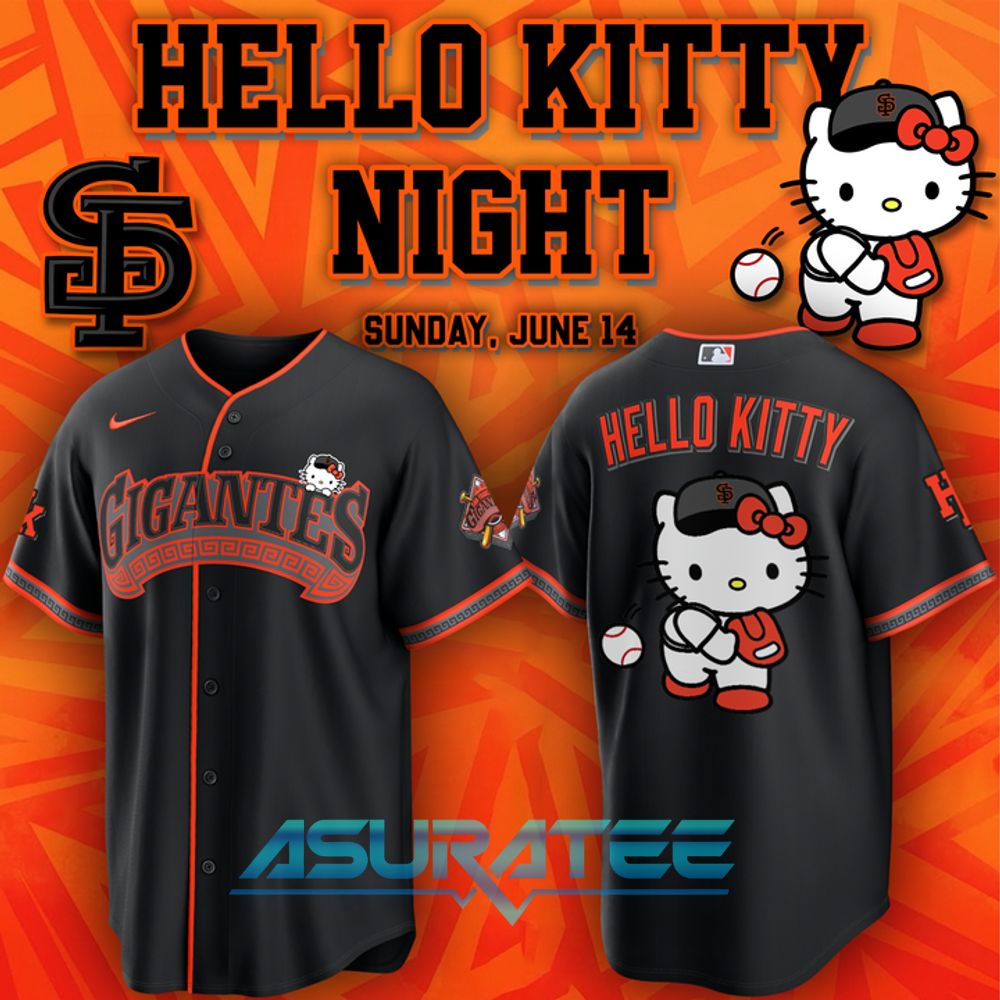 San Francisco Giants Gigantes x Hello Kitty Special Baseball Jersey 2026