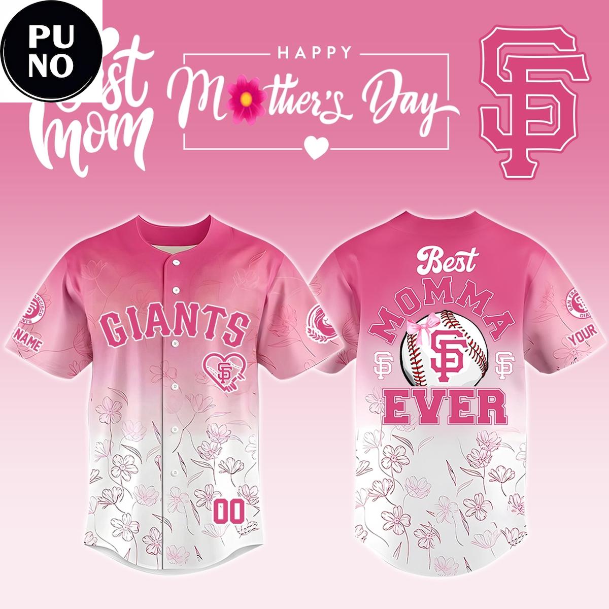 San Francisco Giants Happy Mother’s Day 2026 Personalized Baseball Jersey