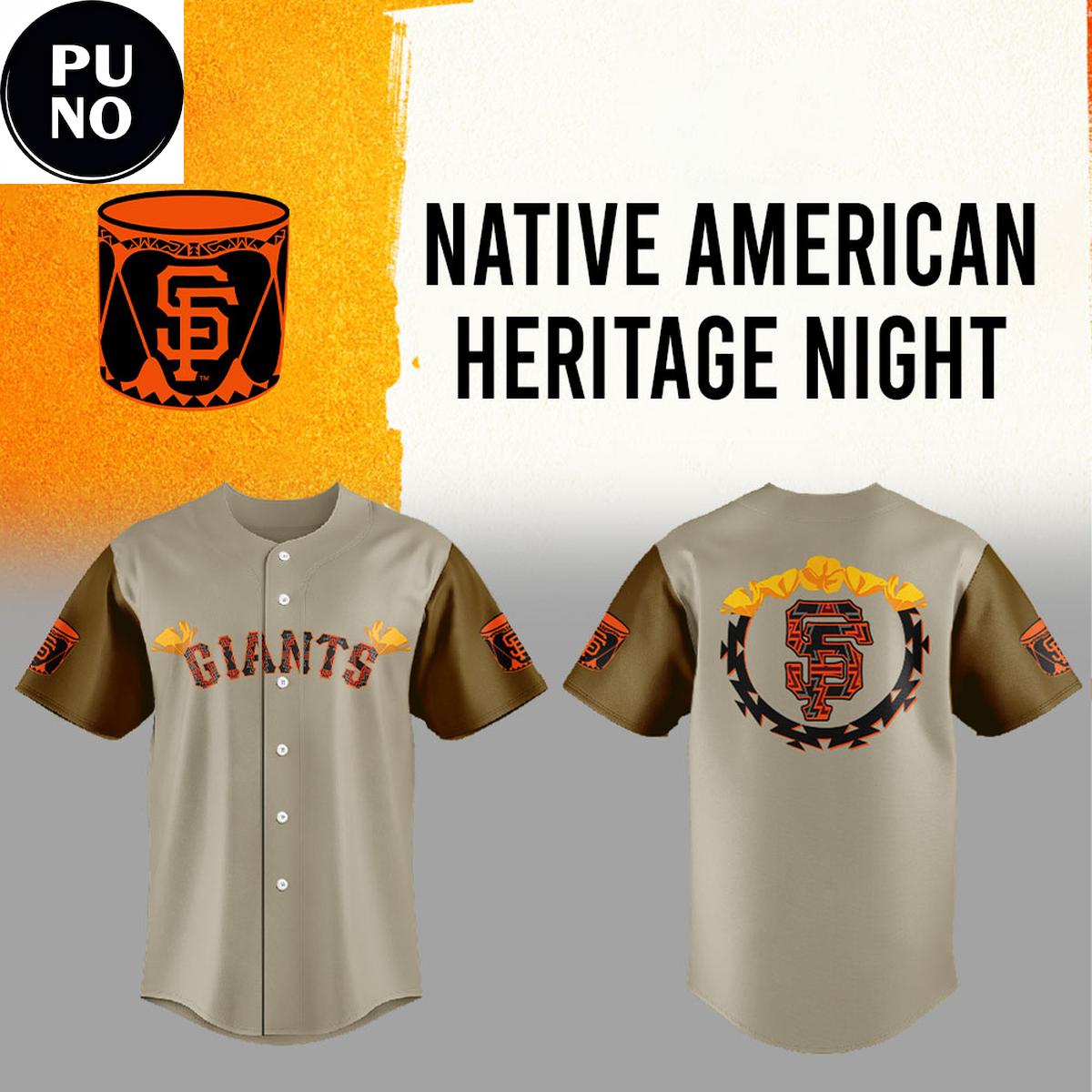 San Francisco Giants Native American Heritage Night 2026 Baseball Jersey