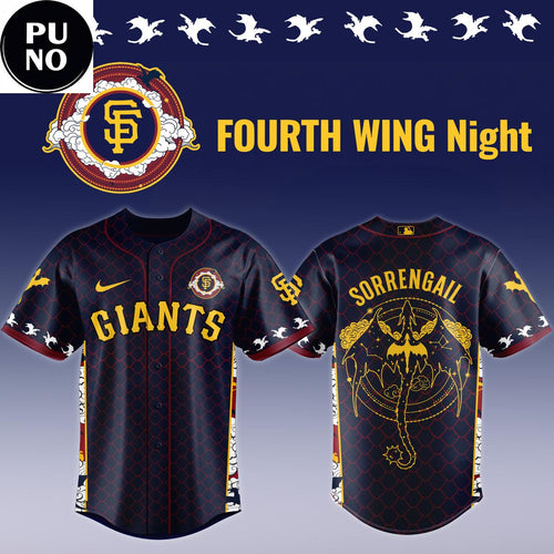 San Francisco Giants x Fourth Wing Night 2026 Baseball Jersey